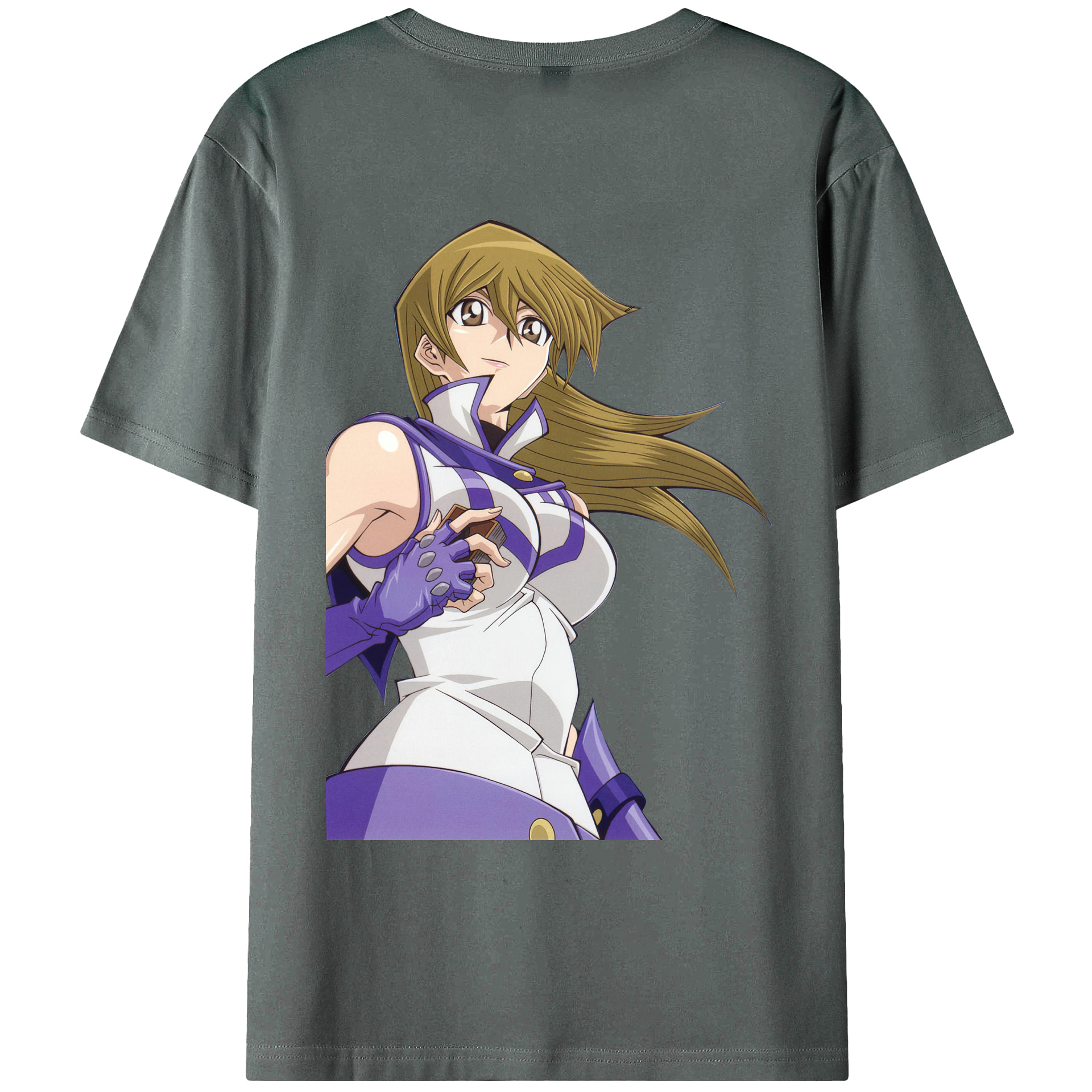 （画像用） 遊☆戯☆王 Yu-Gi-Oh! 綿100％ メンズ半袖Tシャツ（バックプリント） 通気性